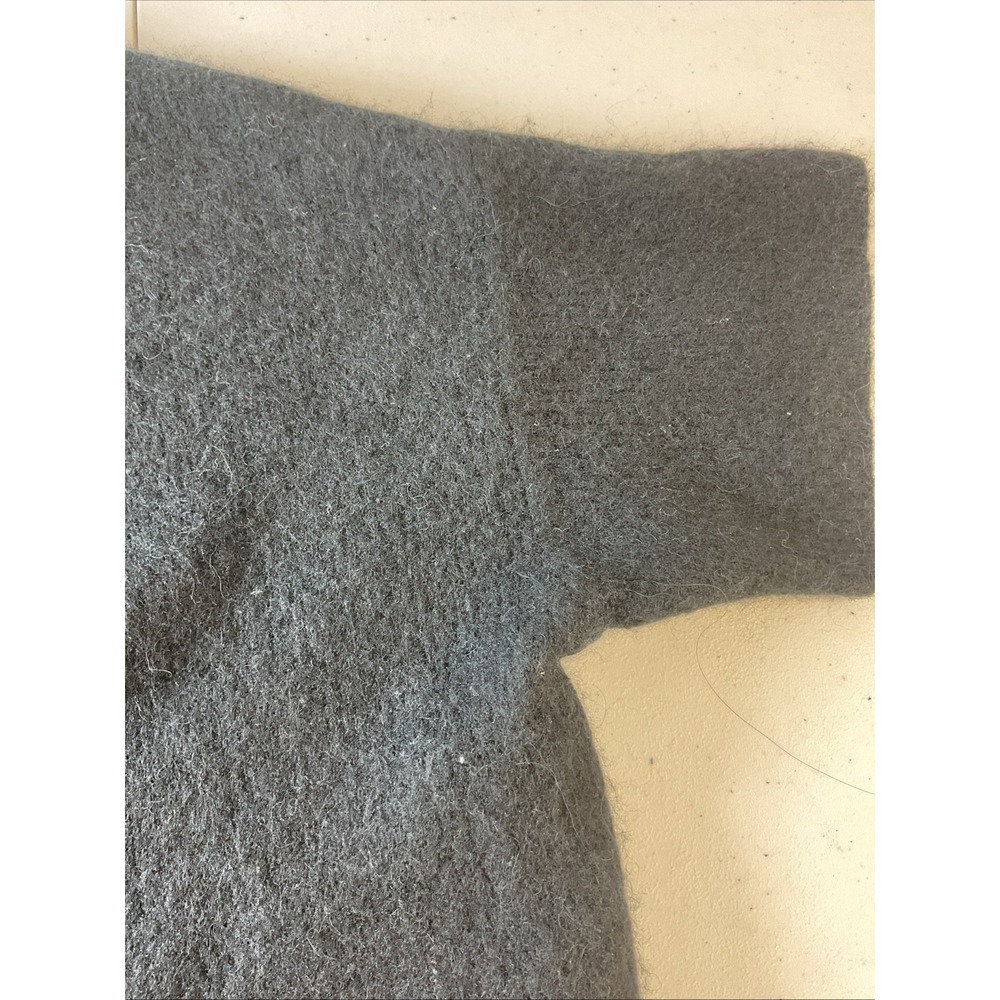 Daily Drills Single Button short slv Sweater Knit Cardigan Size S/XS Black wool - Picture 5 of 8